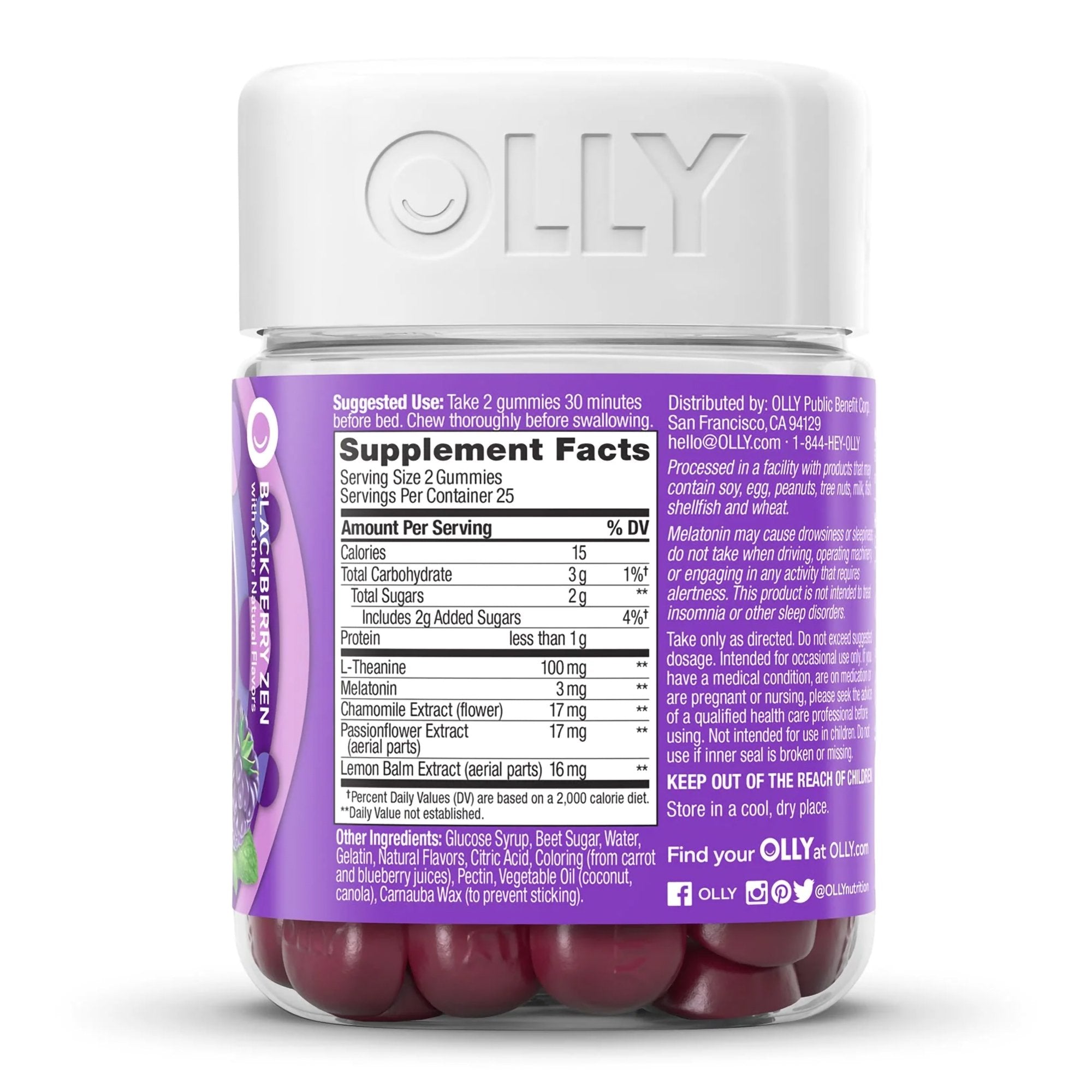 Olly Sleep Gummies, Blackberry Zen 85815800512