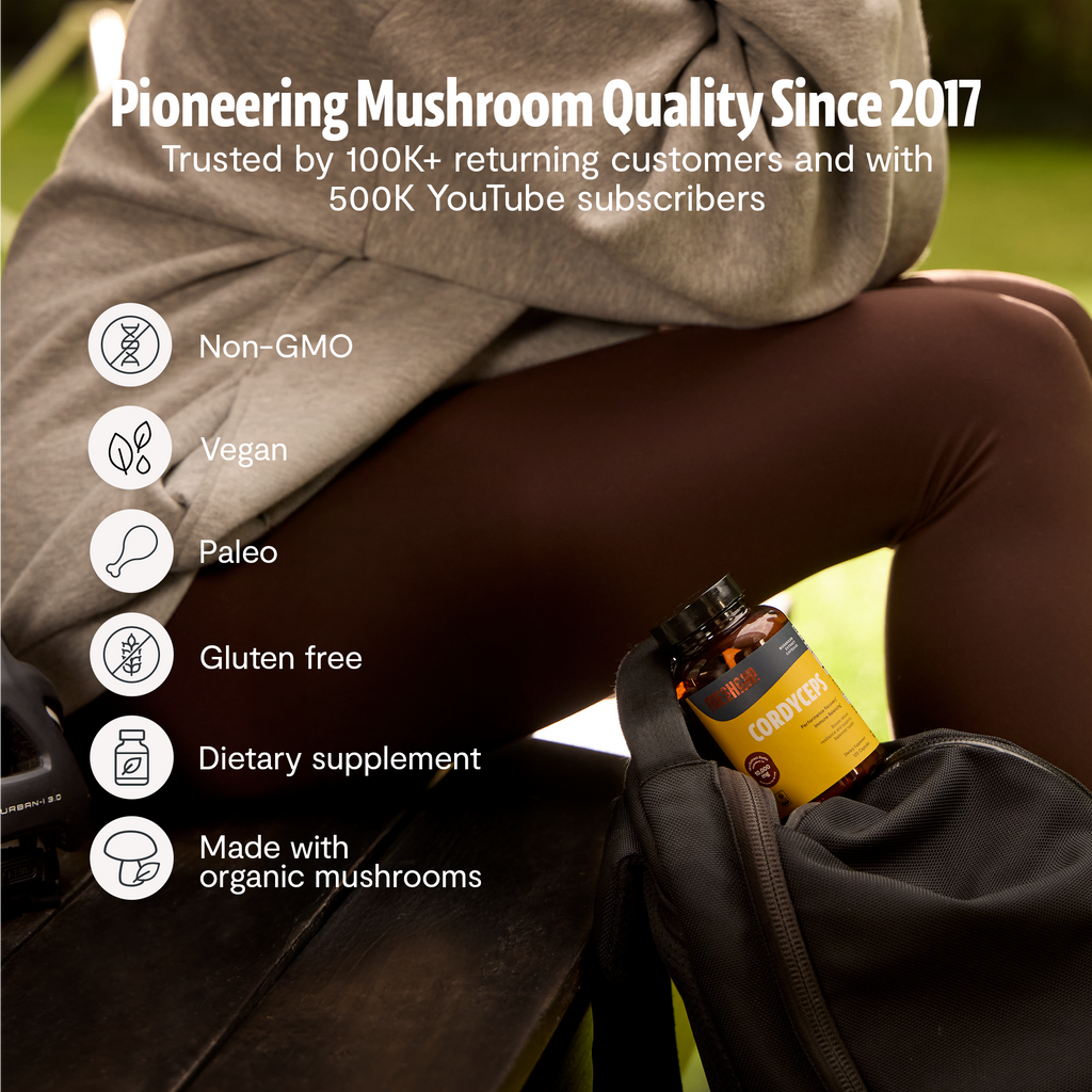 Organic Cordyceps Mushroom Supplement Capsules