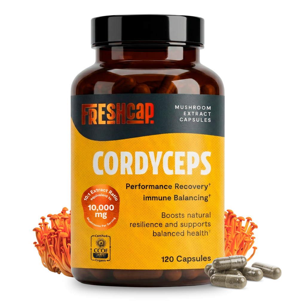 Organic Cordyceps Mushroom Supplement Capsules