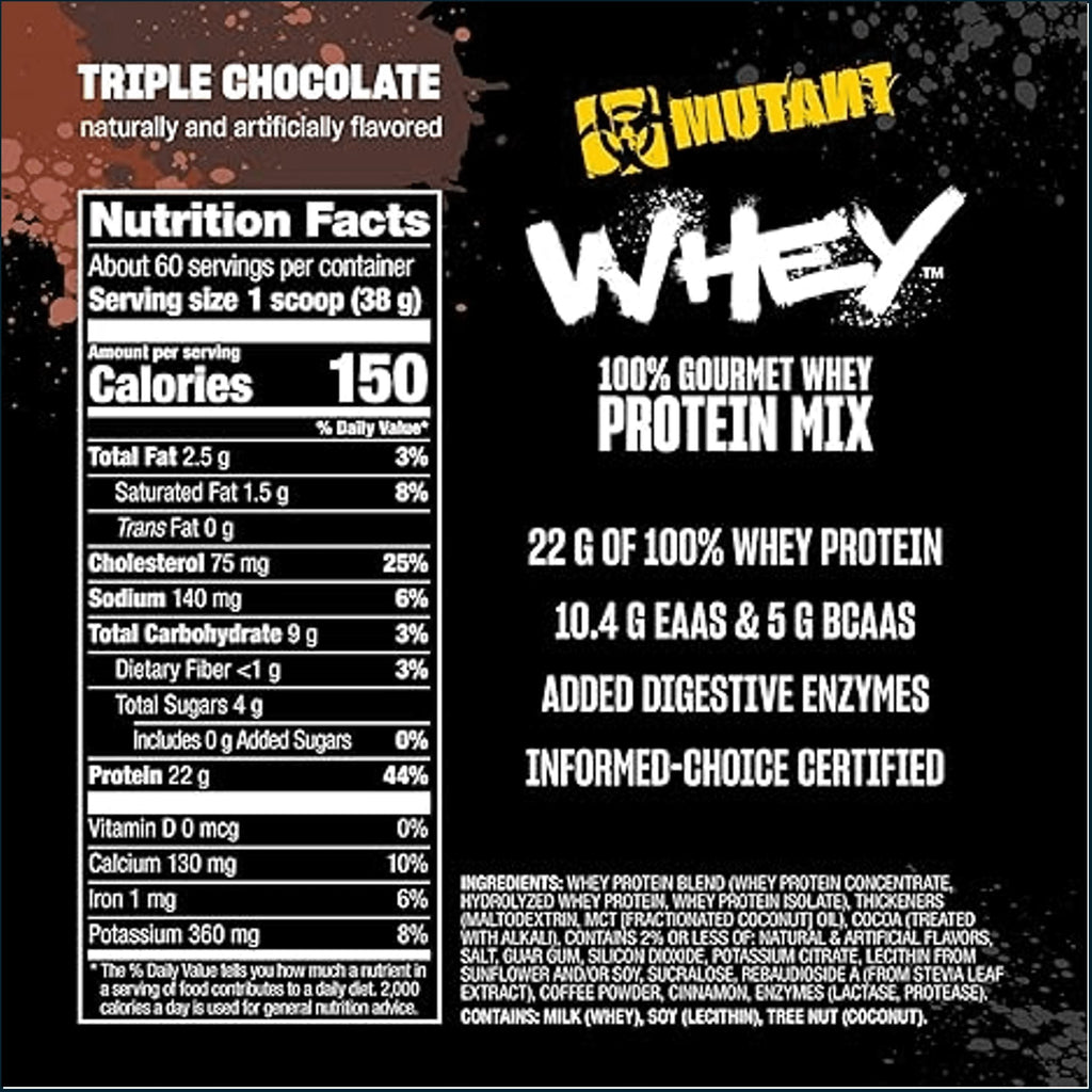 Mutant Whey, 5lbs
